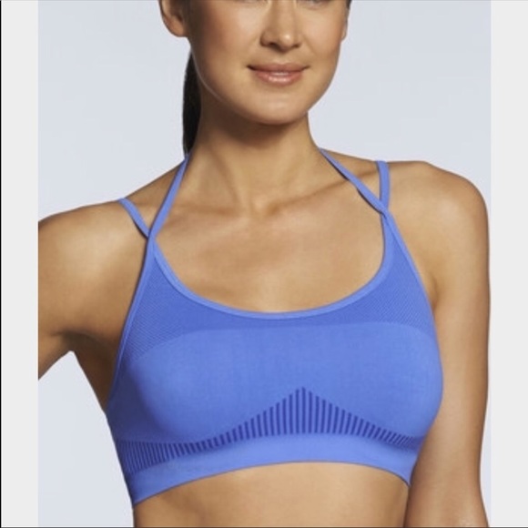 Fabletics Other - Fabletics | Sevan Seamless Blue Sports Bra